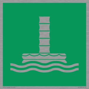 E055 safe condition marine evacuation chute